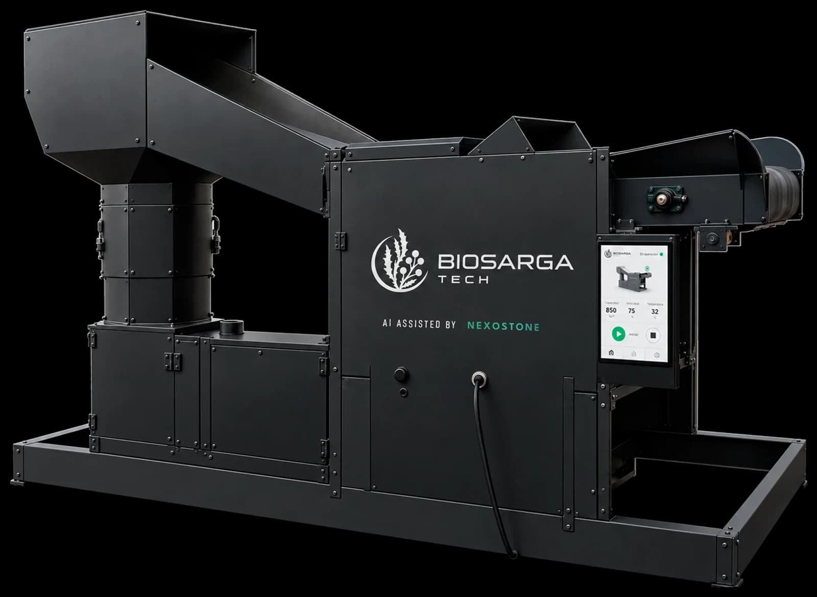 The sargassum processing unit
